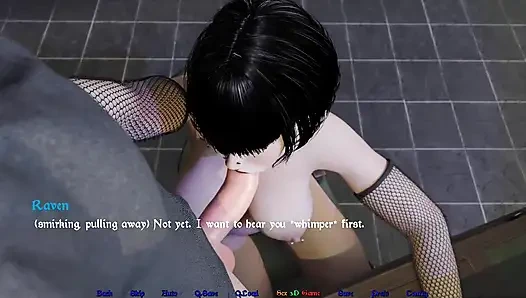 Эмо с короткими темными волосами