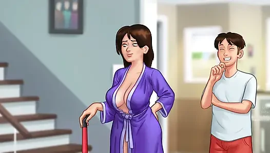 Mommy just wants to squeeze you, use your penis dry, she wants your penis to be hers - summertime saga