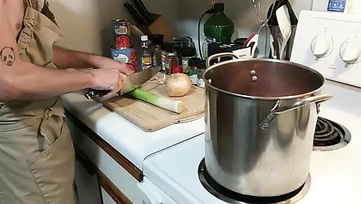 Cum Cooked 3 Leek Chili with Oil Handjob