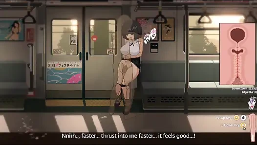 Хентай игра - Train45 - хентай Reina, полная сцена из галереи