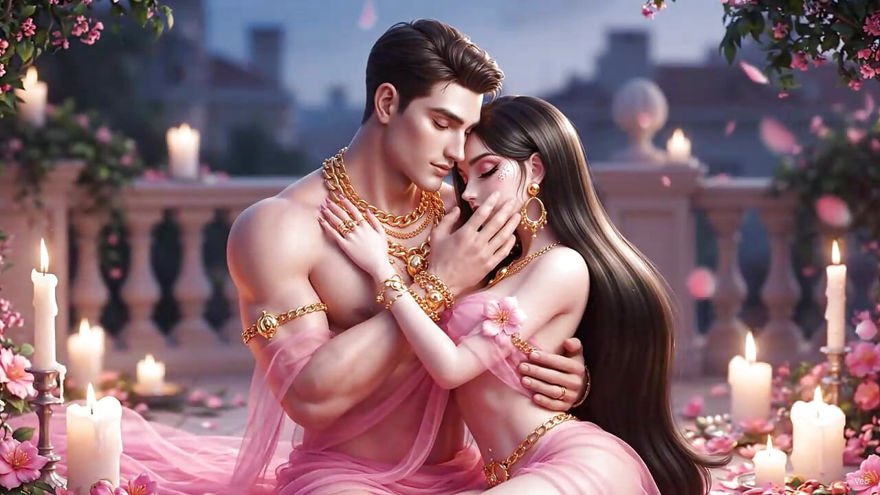 Intense Close-Up Kissing Desi Couple – Gold Jewelry Wali Sexy Indian Girl Aur Muscular Boy Ki Full Passion