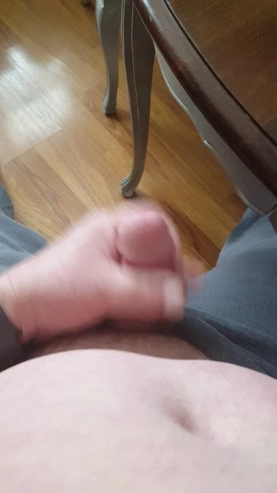 rubbing my cock