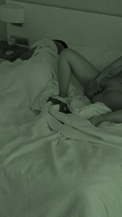 Key moment from "Cheating wife mastubates watching porn next to husband. Almost caught!!"
