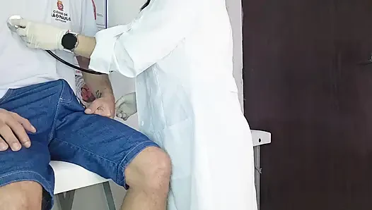 University Emergency: Nurse Examines Student with Persistent Erection