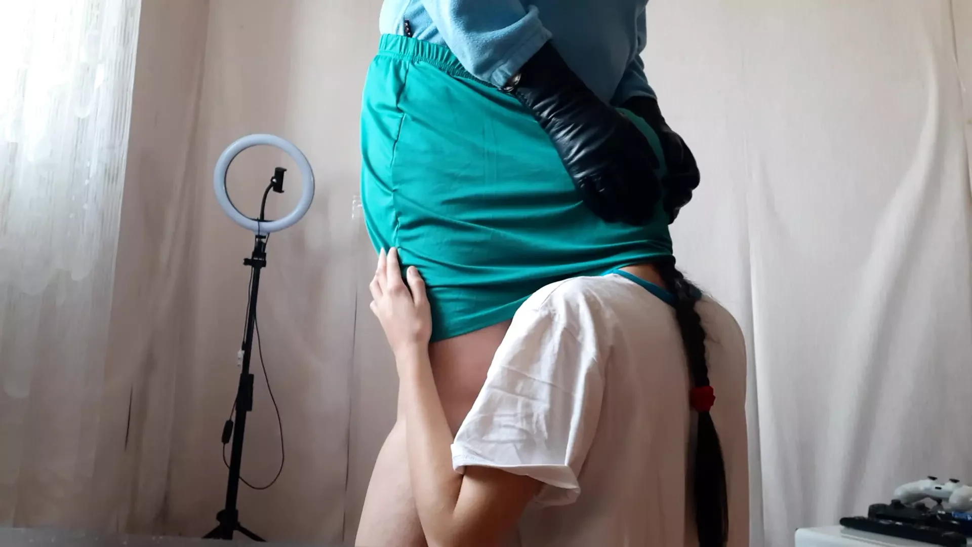 I lick my stepmom's pussy when we are alone at home