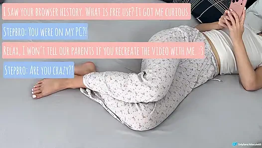 Pengalaman penggunaan gratis pertama saudara tiri mia