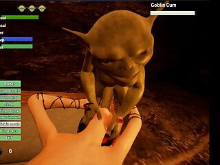 Foda-se a buceta e a boca dela como quiser! A demonstração da cam de sexo único goblin, jogo de vídeo