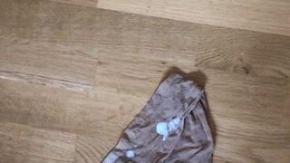 Quick Cum on GF Nylon Stockings