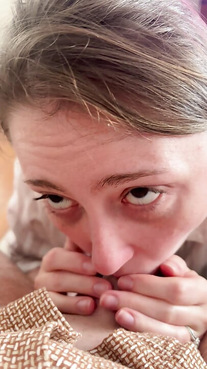 POV Edging Blowjob from MILF Wife