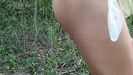 Stranger Left Condom Inside Me, so I Take It Out, Put It on and Cum Inside Condom Which I Was Fucked