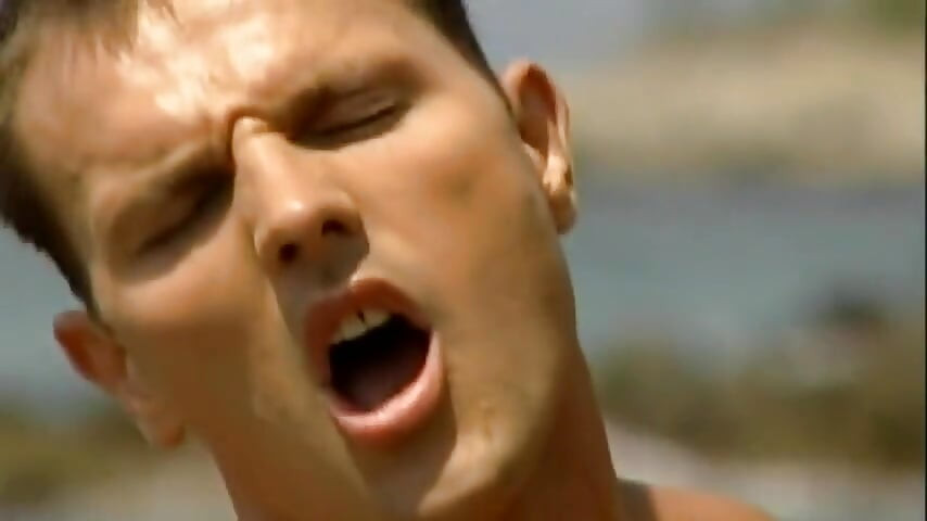 Young Hung Muscle Trio Fucks Anal on the Beach and Each Stud Shoots a Big Cumshot