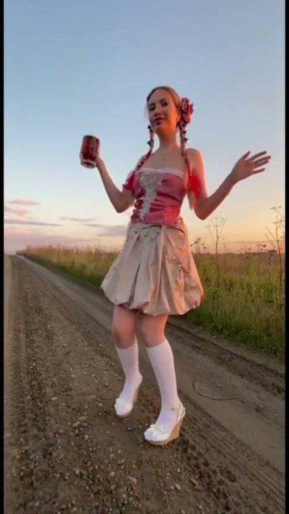 Sexy teen Elza Kom dance Oktoberfest | Clip 1