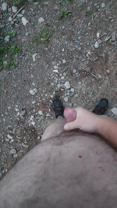 Solo fun in public nude the entire time.