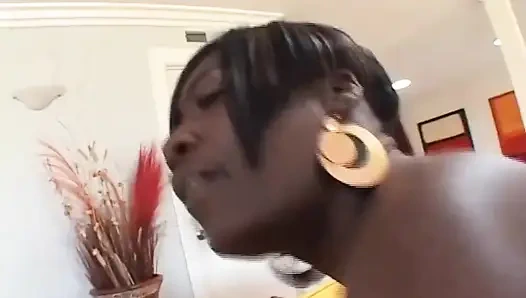 Sensational ebony with big ass gets fucked hard by BBC