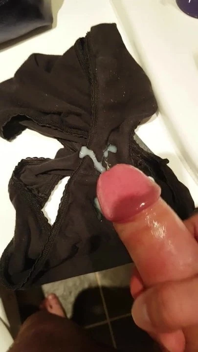 Cum in Wife's creamy panties