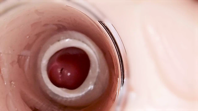 Camera inside deep pussy captures huge ejaculation of sperm