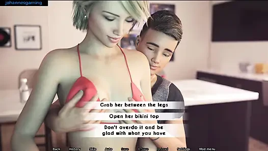 AWAM - amber gab mir einen handjob unter dem tisch und ließ mich sie ficken