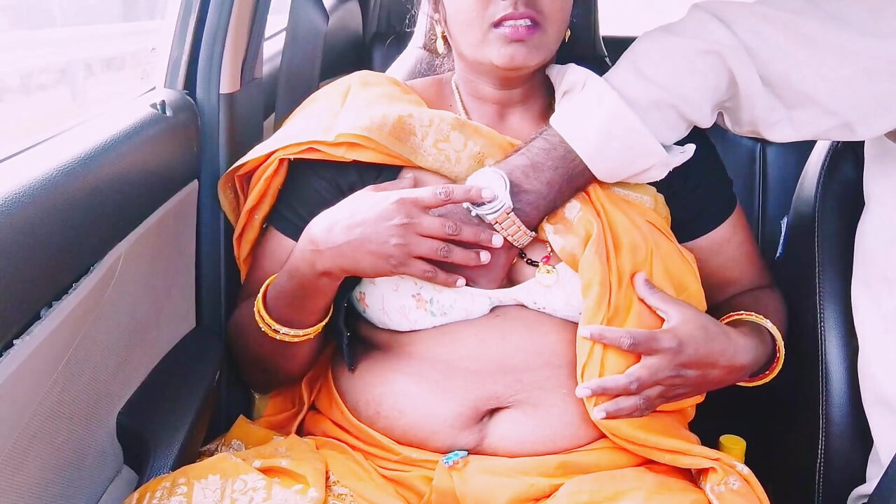 Desi saree maid car sex Telugu dirty talks.