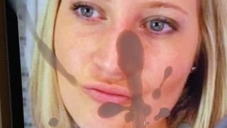 Cum homenagem - loira esposa facial