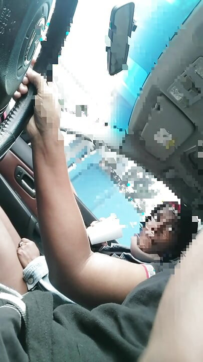 Damn, I suck it in the car