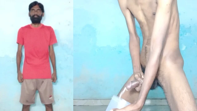 Rajesh Playboy 993 Masturbating Big Cock and Cumming in the Jar Spanking Butt Stroking Dick Blowjob