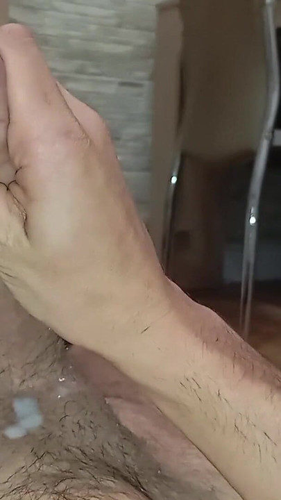 Memorable moment from "Hot Close-Up Cumshot From Big Cock With Pre-Cumshot That Drizzled A Lot Of Sperm Again"