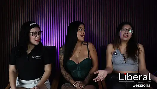 ORGY with two HOTWIVES, they are fucked by strong men