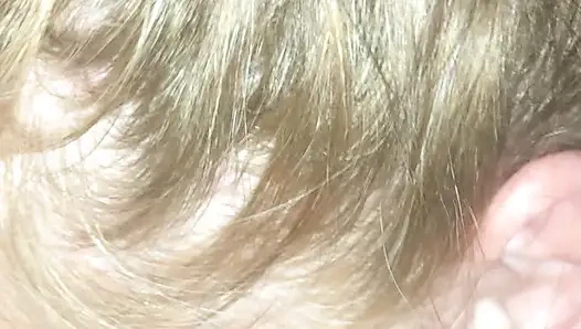 Redhead stepdaughter, deep throat's daddy's cock and swallows his load