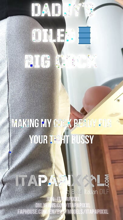 POV Oiled Uncut Thick Daddy's Cock