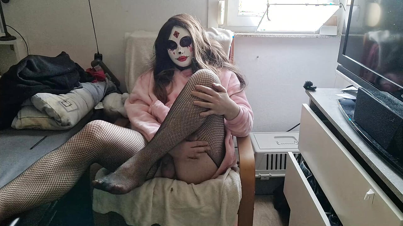 Gotisk transkvinna spricker - mastubation orgasm