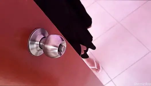 Cleaning girl tells me that she has no money, I offer her a deal and she ends up with her cock up to the inside