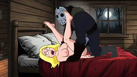 Öğrenci kız kampta seks yapıyor. Cartoon Horror Parody