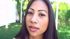 Asian Babe Nyomi Arman Sucks And Fucks Two Dicks 420