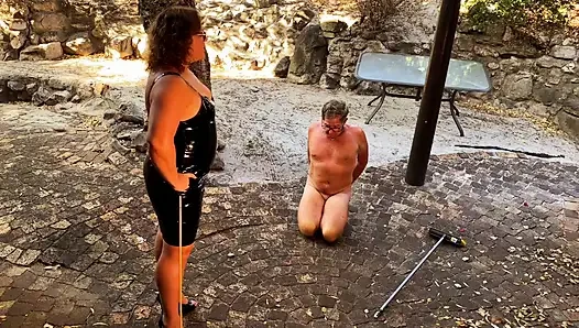 Dominatrix Mistress April - a life at her feet part 1