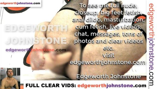 Edgeworth Johnstone analny dildo głęboko w moim ciasnym gejowskim dupku ocenzurowanym w rajstopach