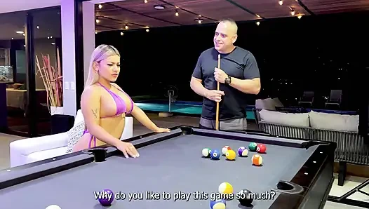 I Fuck Stepdaughter of My Boss Meanwhile I Am Playing Pool