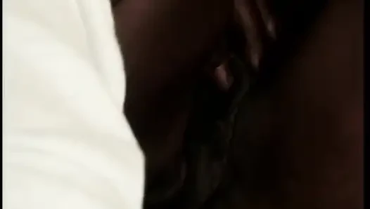 Cheap black slut in a tight black dress gets fucked by a nice black cock