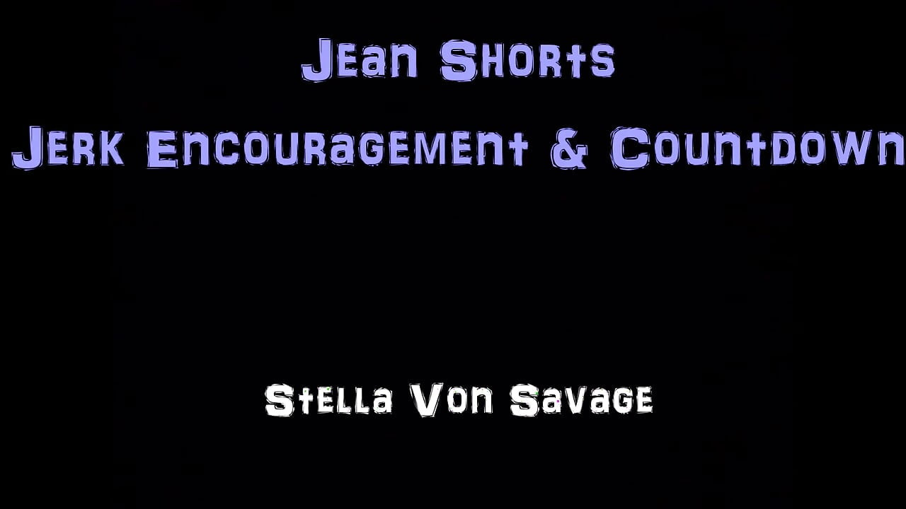 Jean shorts jerk y cuenta regresiva adoración de culo