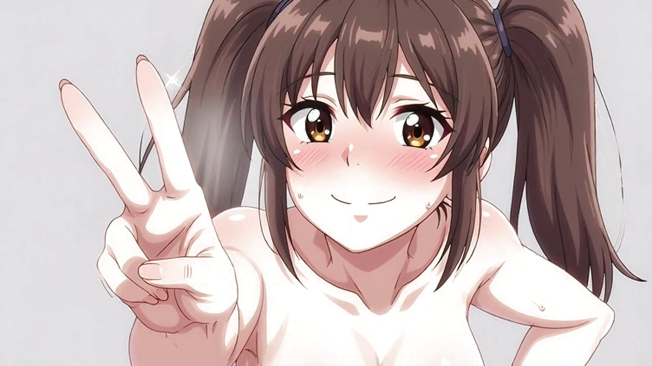 Nude woman in the anime manga