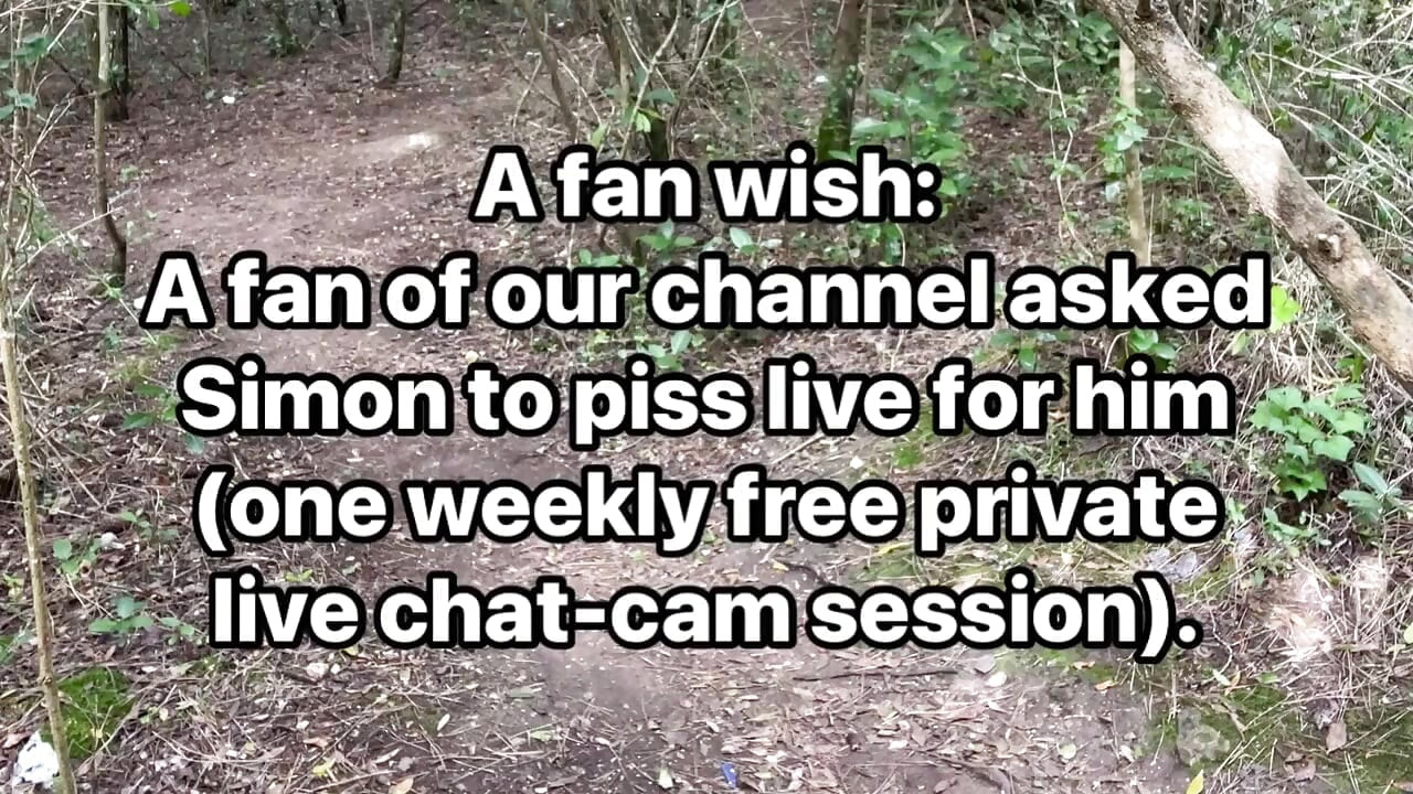 A Fan's Wish: One of Our Fan Wanted to See Simon Pee Live