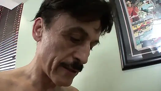 Busty slut gets fucked by her mature boss