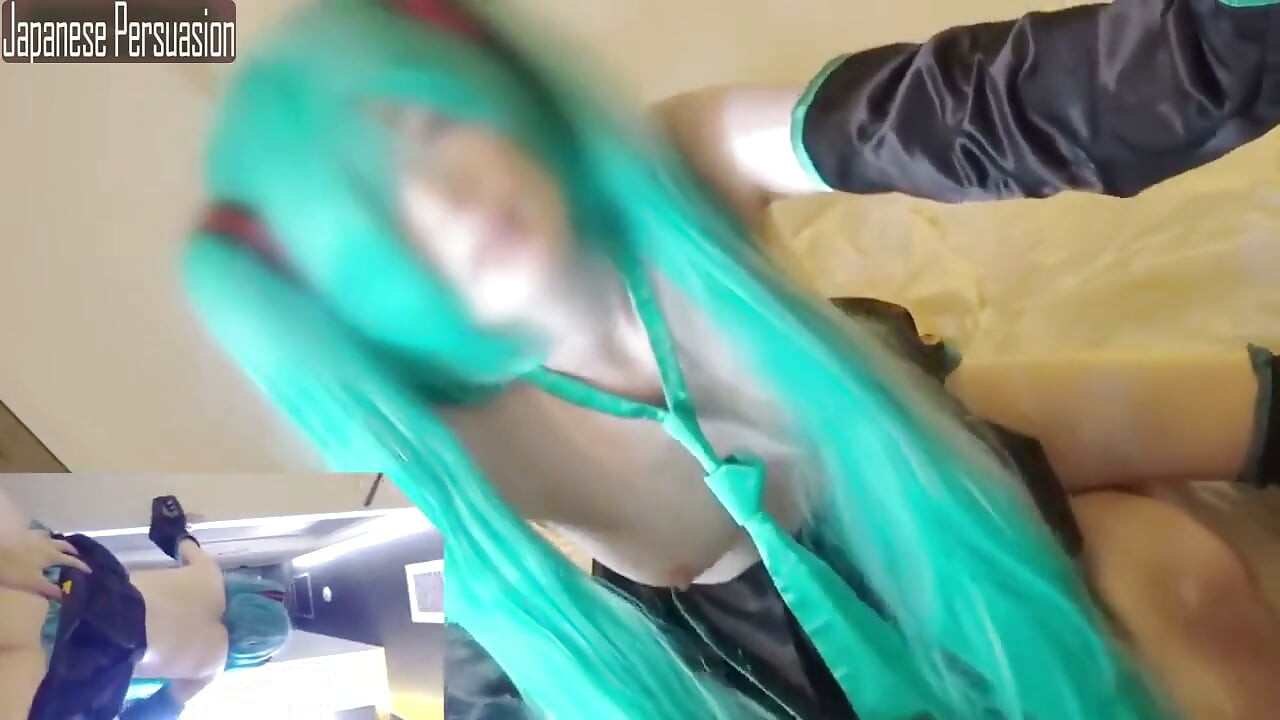 Miku cosplayer yeniden düzenlendi - klasik miku kostümü seks bölüm 2 - 2