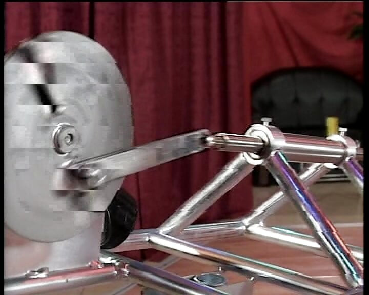 Big boobed Ebony German slut gets a facial after being fucked by machine