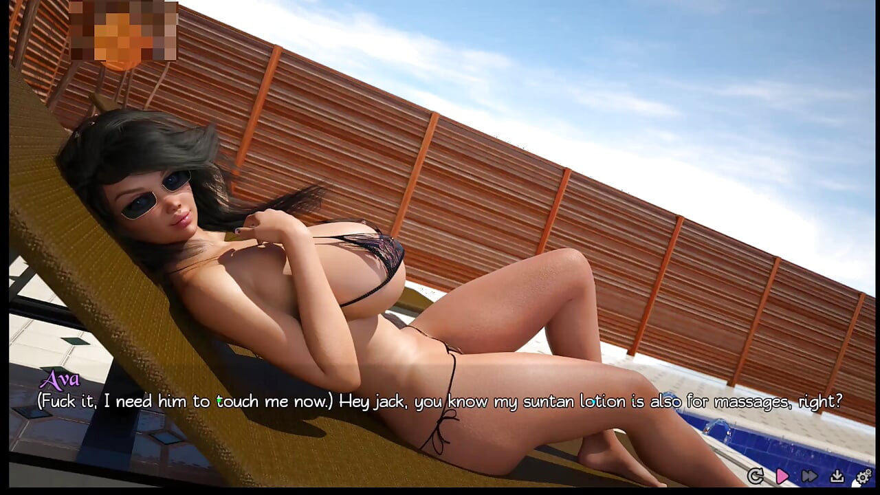 Pure love #6: Ava gave Johannes a handjob in the pool