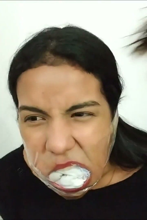 Maria's Mega Maximized Mouth: Sock Stifled To The EXTREME!
