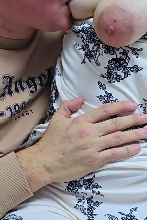 Intimate Play with Puffy Boobs and Nipple Sucking