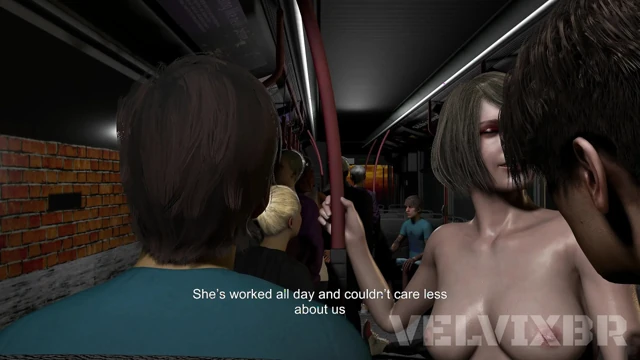 Leon eating Ashley in public