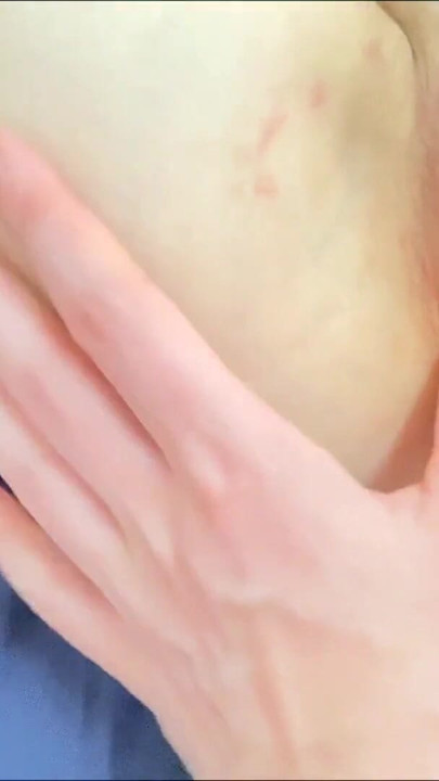 He removed the condom and exploded on my pussy | Clip 2