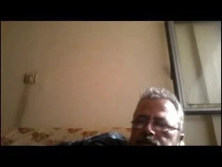 chubby grandpa shows cock