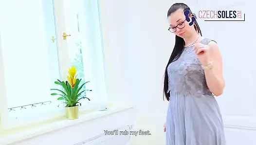 Receptionist's Big Stinky Feet Worship POV